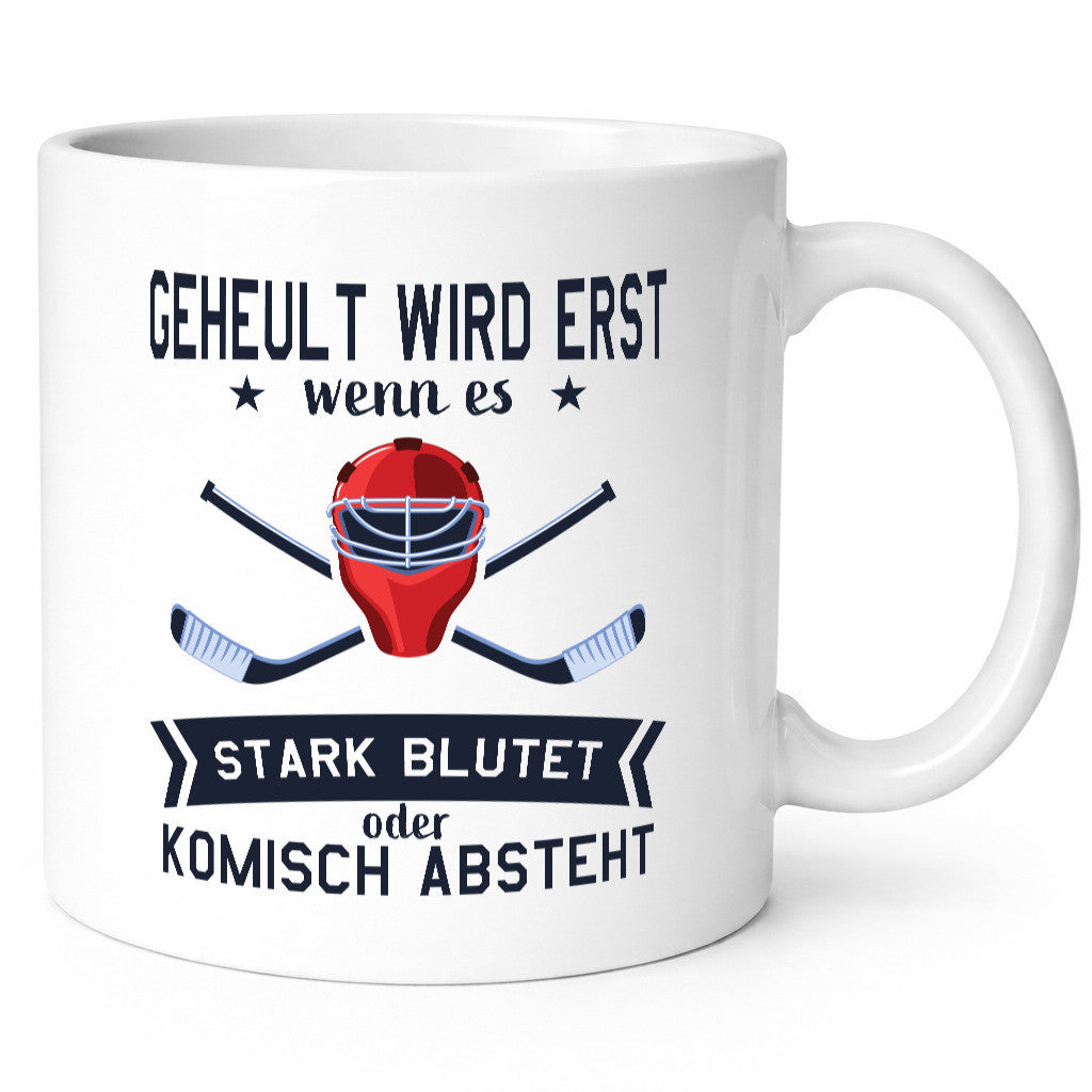 Geheult, stark blutet oder komisch absteht | Helm Hockey Humor Geschenkidee