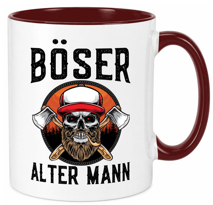 Böser alter Mann Humor Geschenkidee Tasse