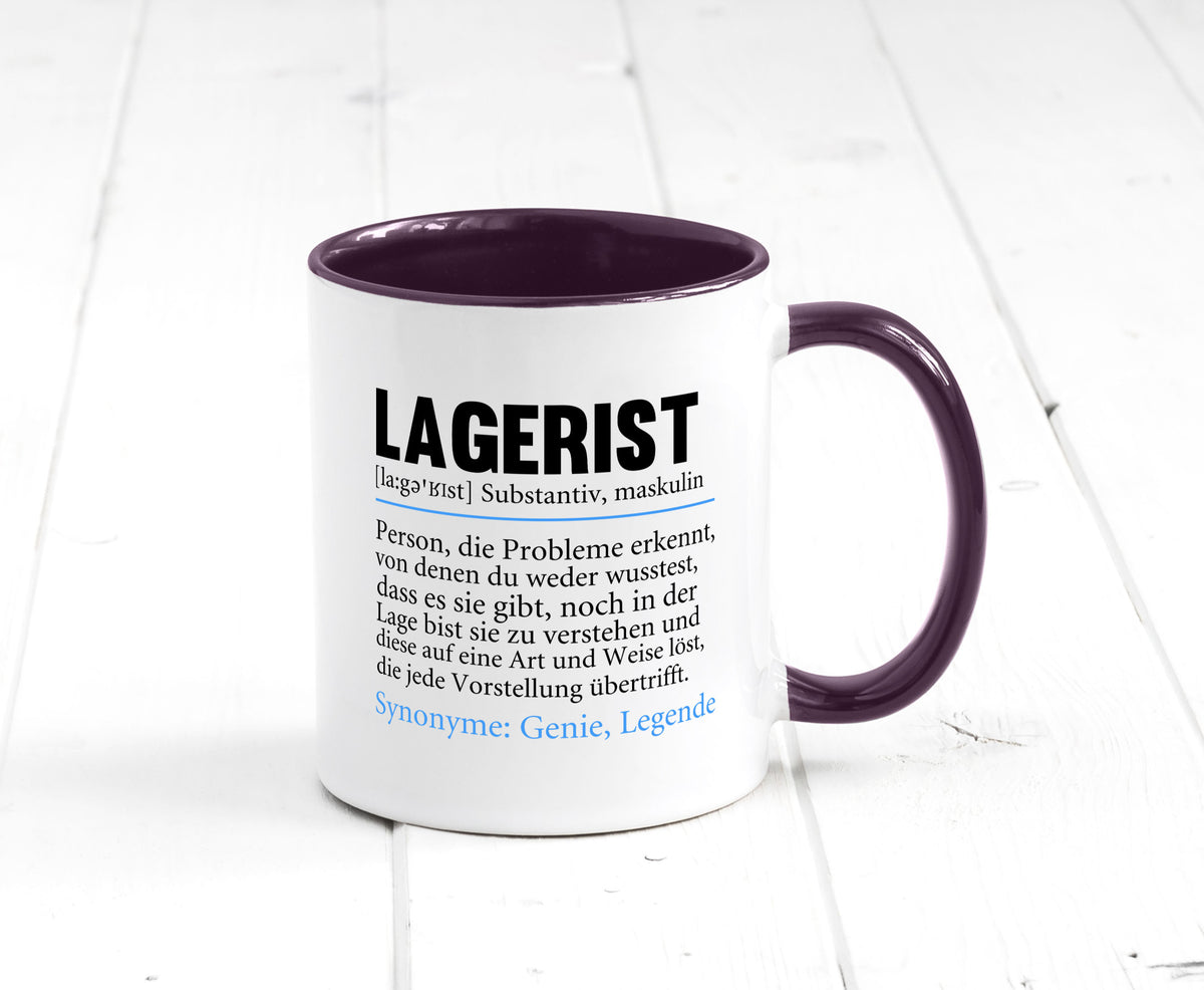 Lagerist | Spruch Beruf Lageristen Lager Arbeiter lustiger Geschenk Arbeit Tasse