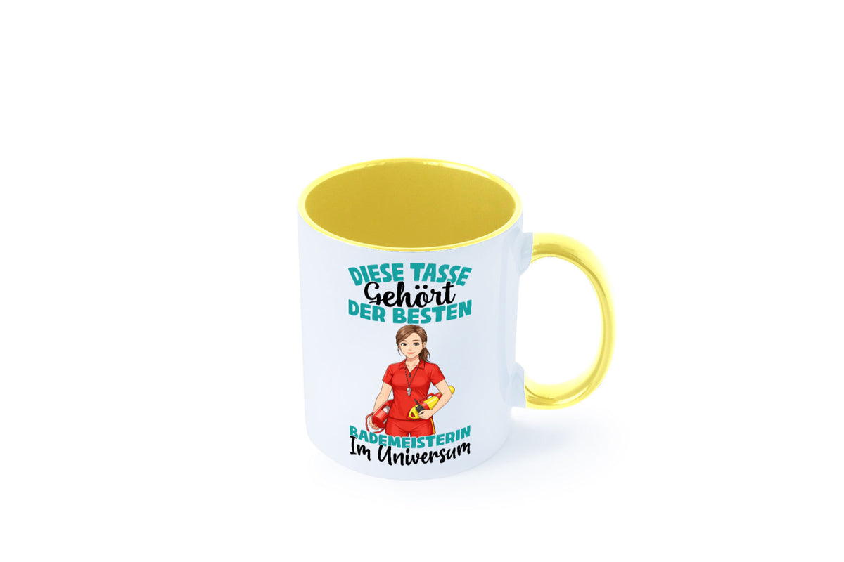 Im Universum: Bademeisterin | Schwimmmeisterin Geschenk Humor Geschenkidee Tasse