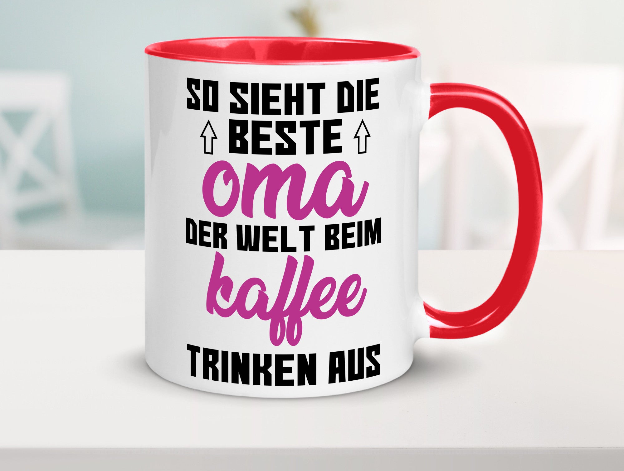 Beste Oma der Welt | Großmutter Tasse lustiger Spruch Geschenk Familie