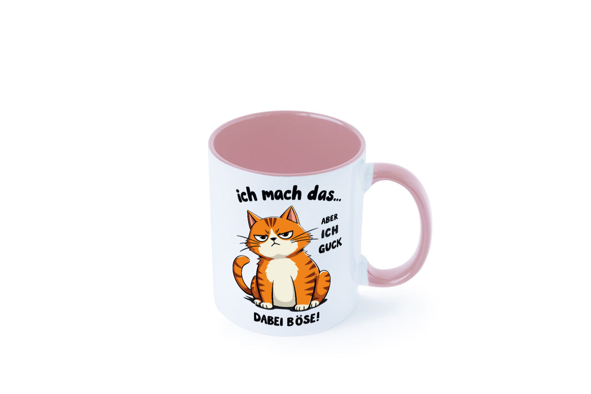 Ich guck dabei Böse | Katze Ironie Geschenk Tierliebhaber Humor lustiger Spruch Tasse