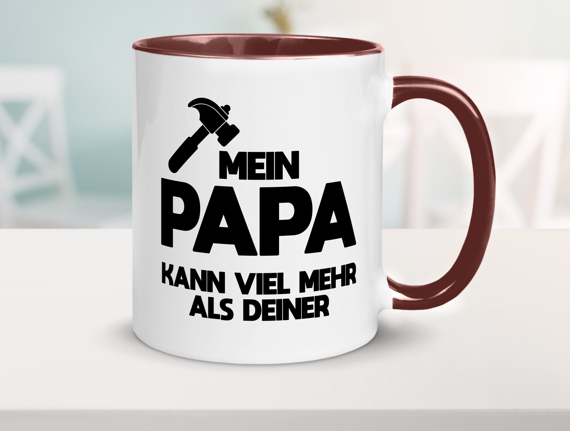 Mein papa kann viel mehr als deiner | Bester lustiger Spruch Geschenk Humor