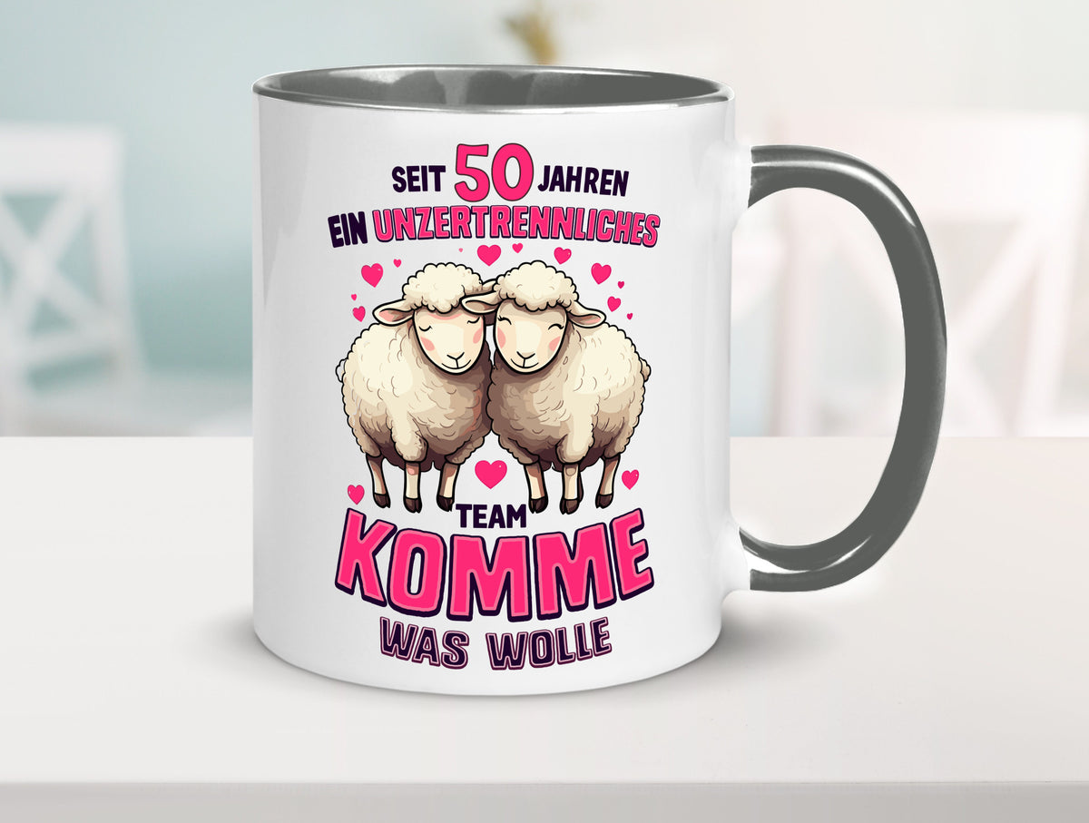 50 Jahre Verheiratet | ein Team Ehepaar Geschenk Humor Geschenkidee lustiger Tasse