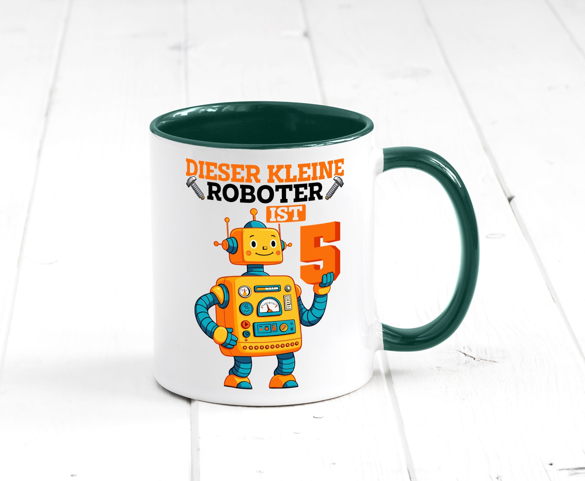 5. Geburtstag | 5 Jahre Roboter Junge lustiger Spruch Geschenk Geschenkidee