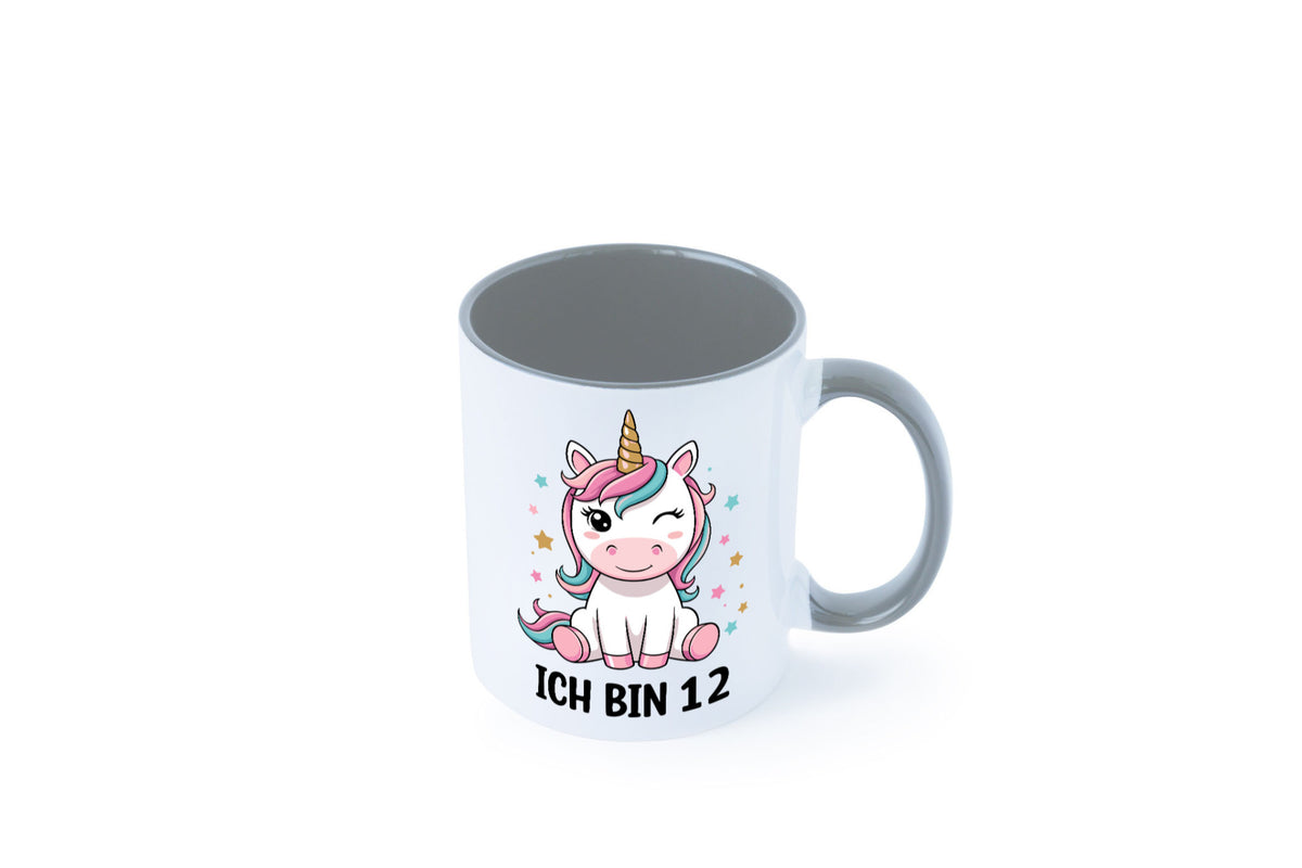 12. Geburtstag | 12 Jahre Einhorn Mädchen lustig Geschenkidee Geschenk Tasse