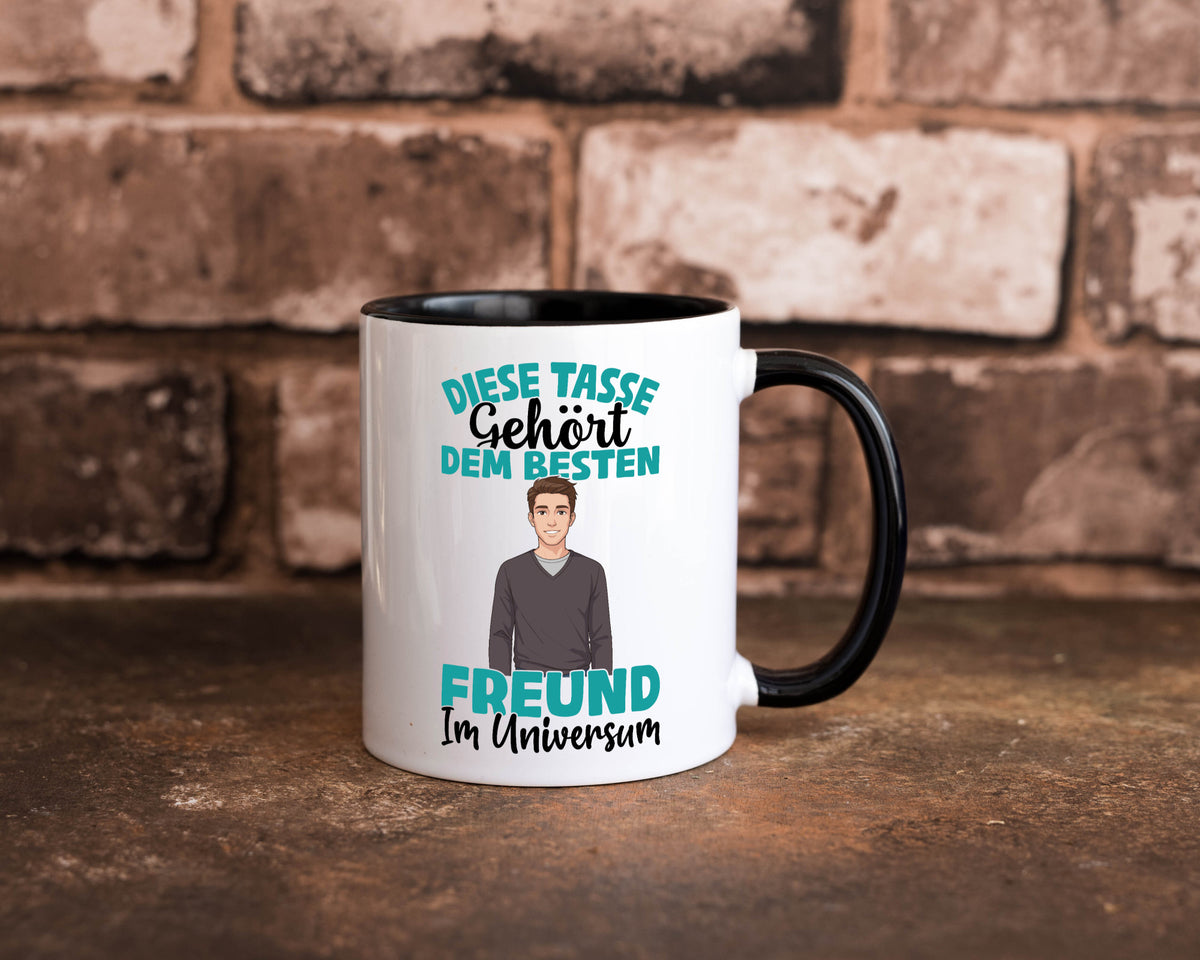 Im Universum: Freund | Beziehung Partner Liebe Geschenk Humor Geschenkidee Tasse