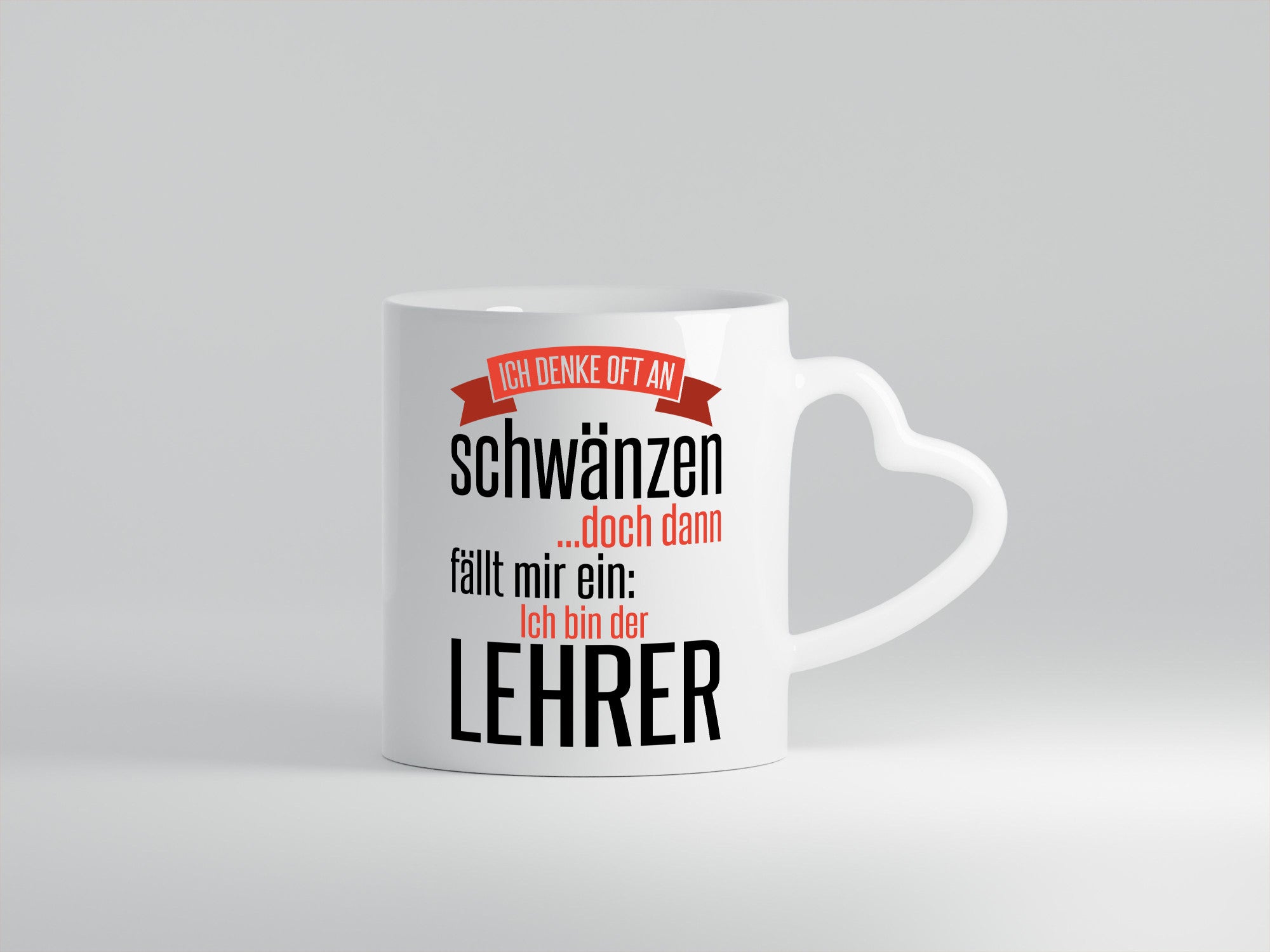Ich denke oft ans Schwänzen | Lehrerin Unterricht Geschenk Humor Geschenkidee