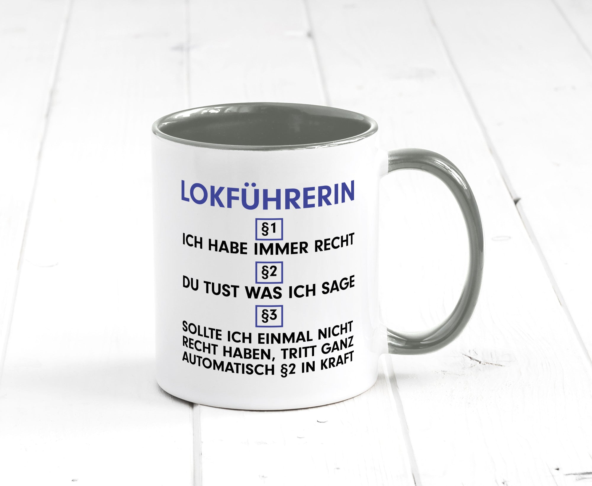 Ich habe immer Recht Lokführerin | Zug Beruf Geschenk Arbeit Kollegen Büro