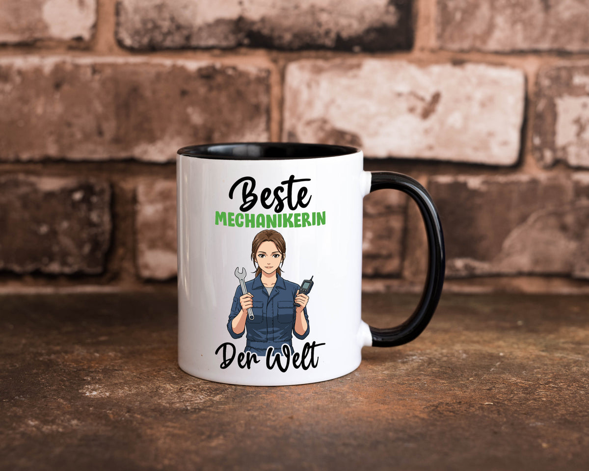 Beste Mechanikerin | KFZ v2 Humor Geschenkidee Tasse