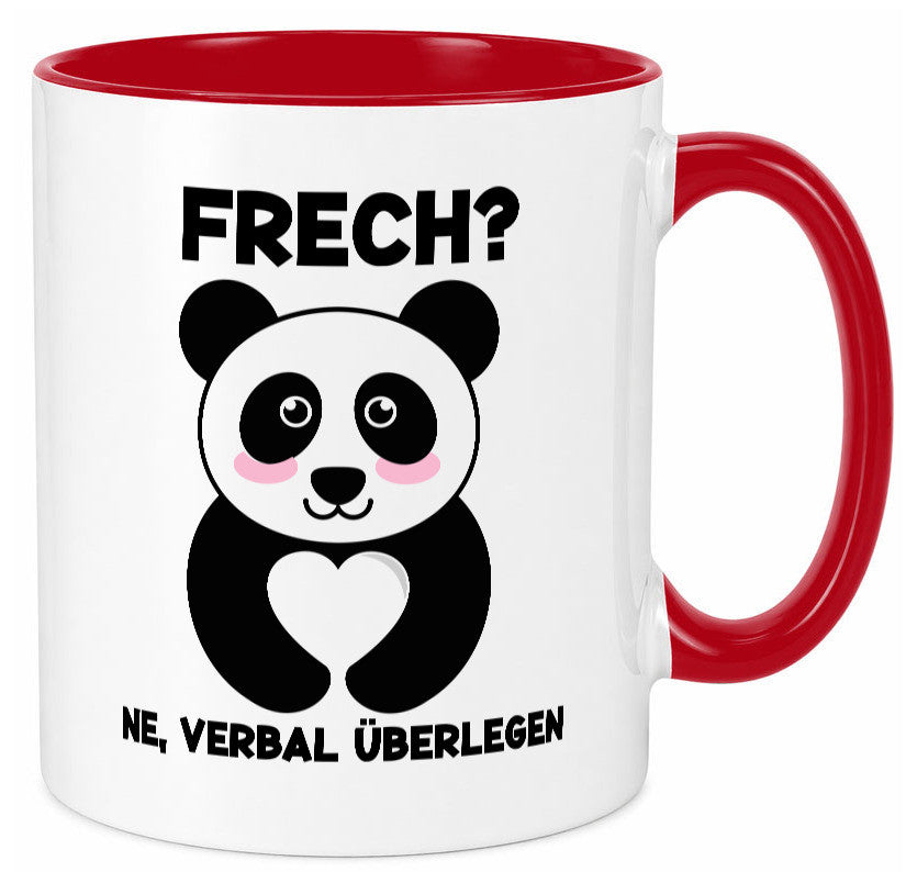 Frech | Verbal überlegen süßer Pandabär kecker Spruch lustiger Geschenk Humor Tasse