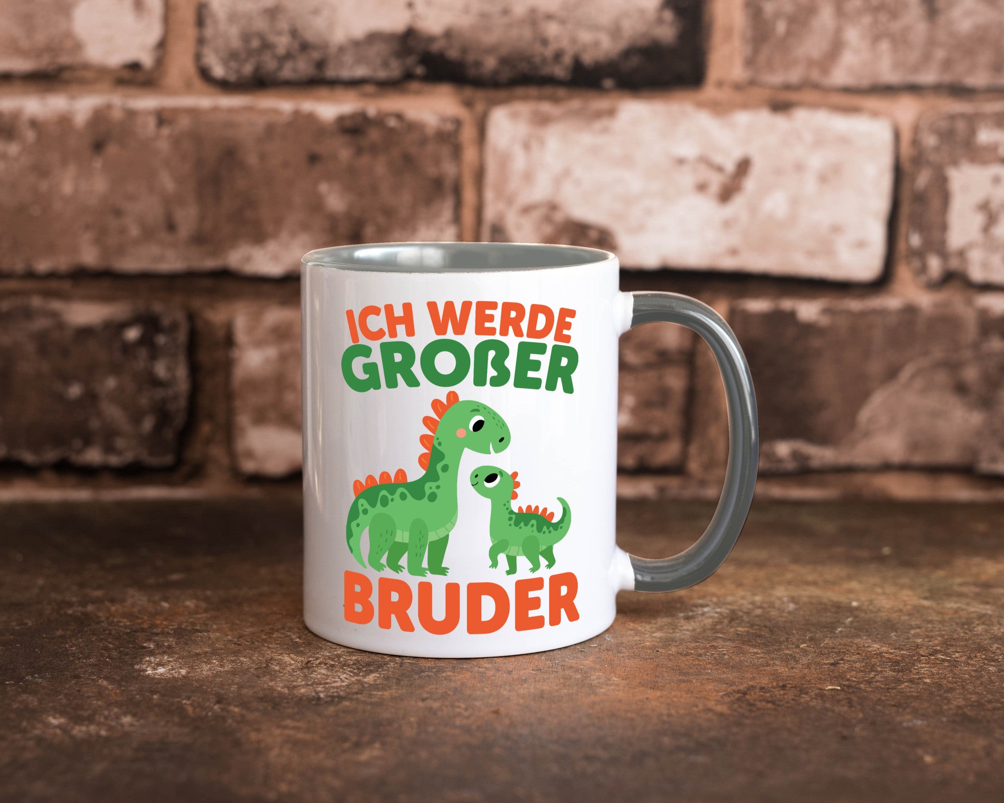 Ich werde Großer Bruder | Dino Brudersaurus lustig Humor Geschenkidee Geschenk