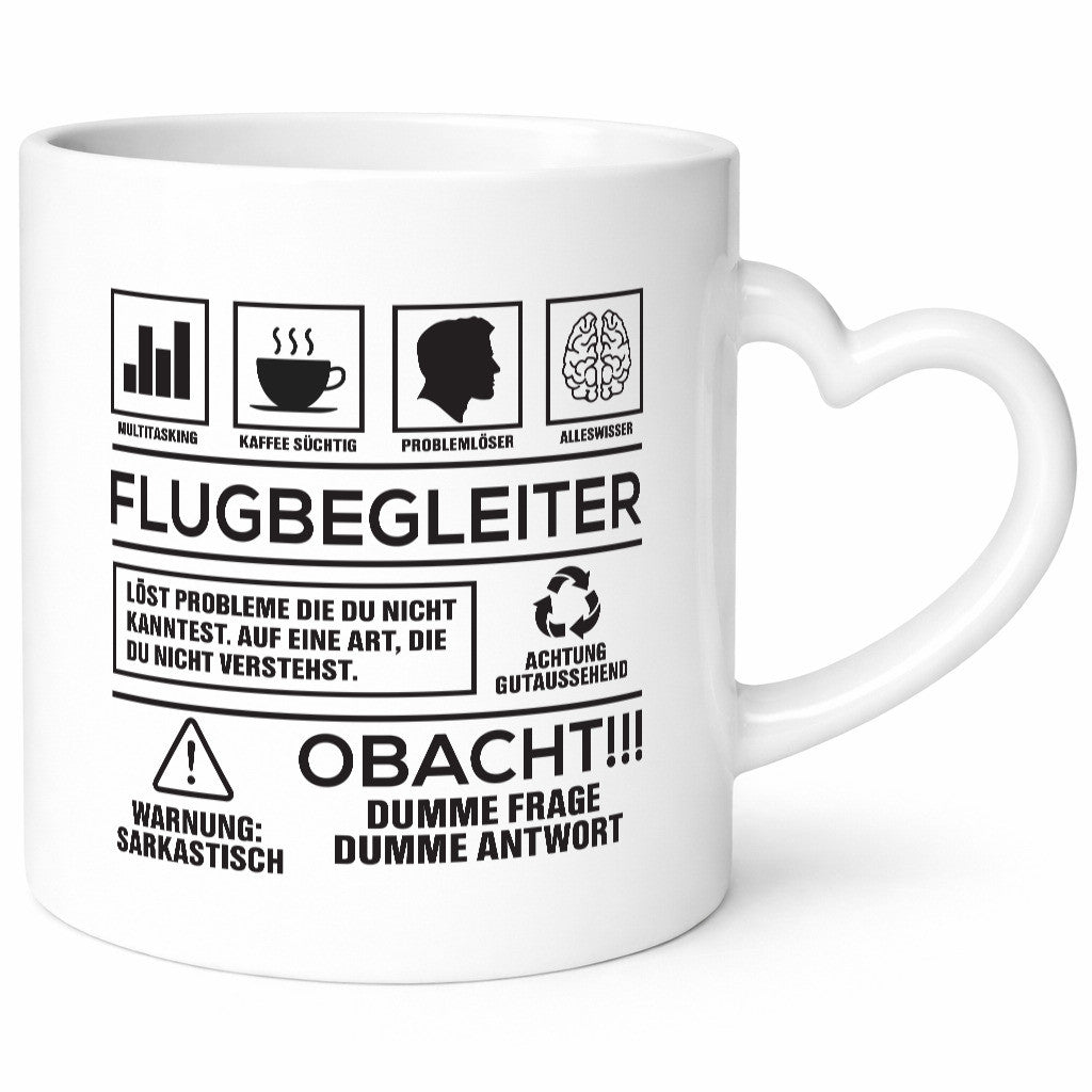 Achtung Probleme Flugbegleiter | Steward Flughafen lustiger Spruch Geschenk