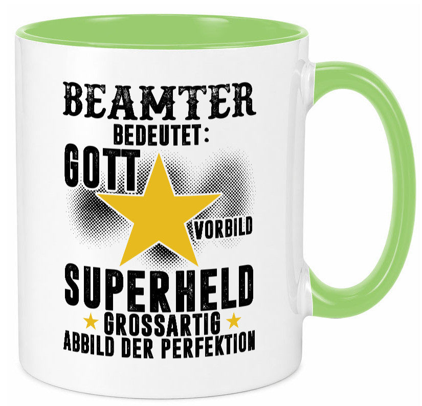 Bedeutung von Beamter | Verbeamtung öffentlicher Dienst Humor Geschenkidee Tasse