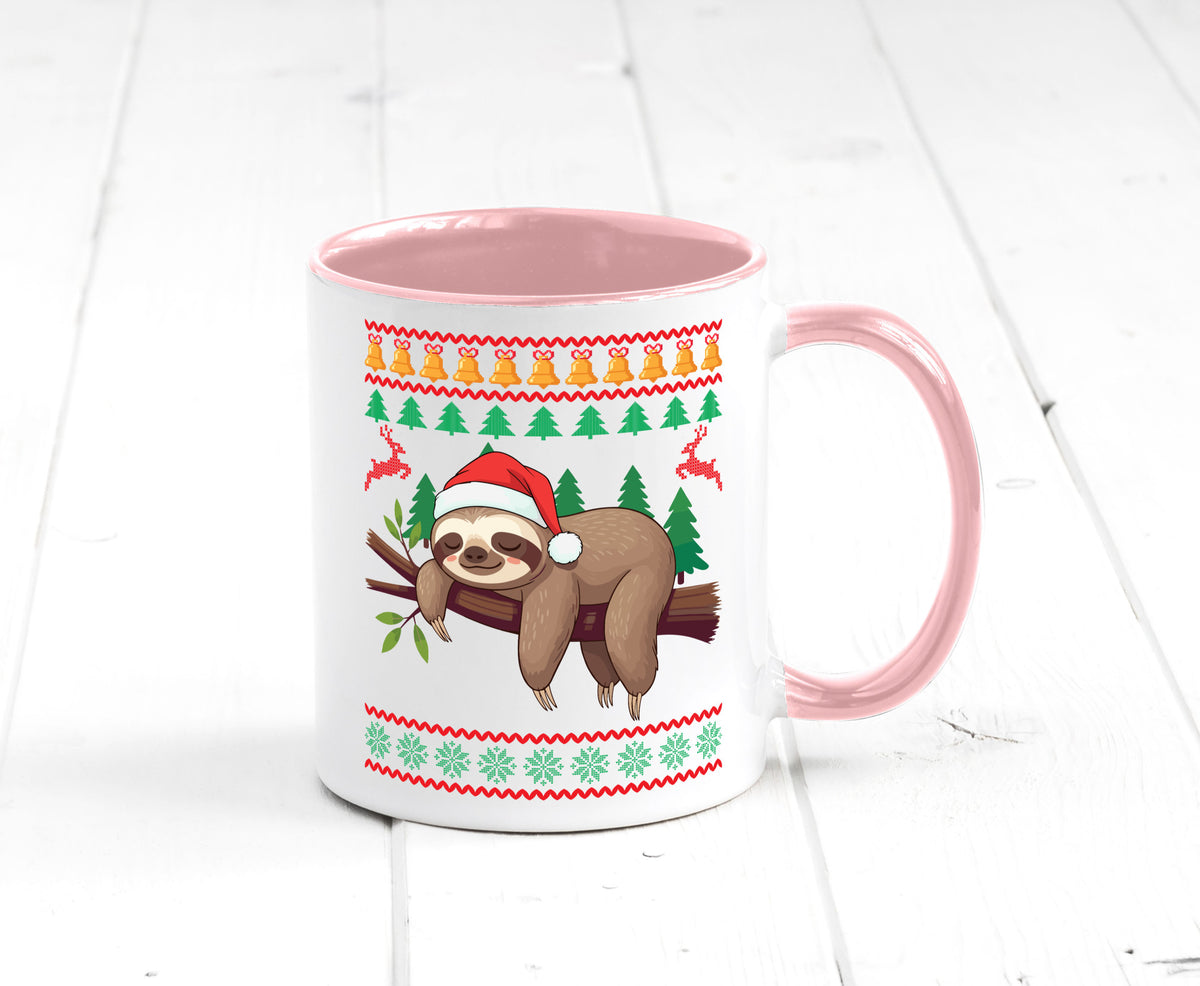 Ugly Christmas | Faultier Weihnachtsfaultier v2 lustig Tierliebhaber Humor Tasse