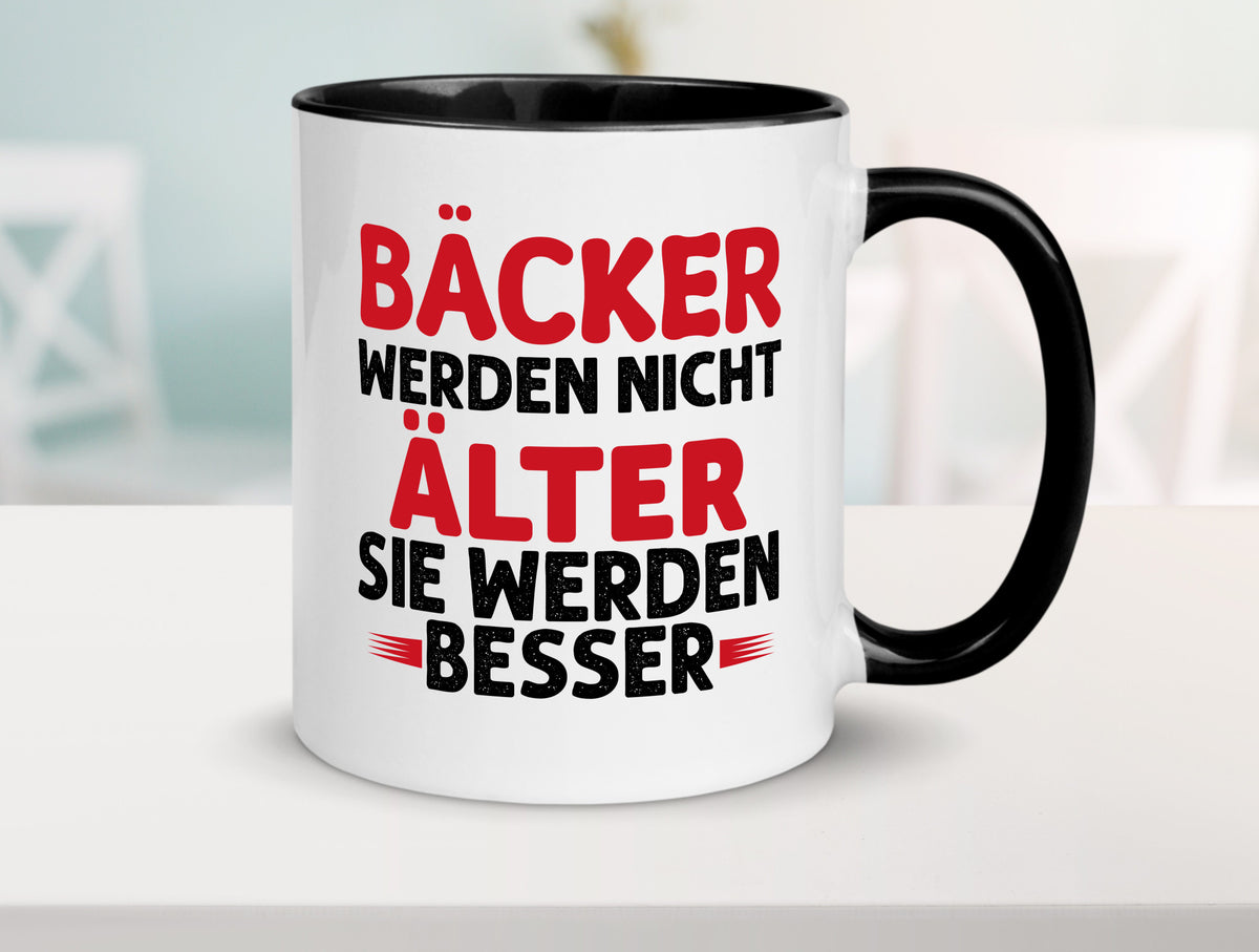 Bäcker werden nicht älter Sie besser lustig Humor Geschenkidee Geschenk Tasse