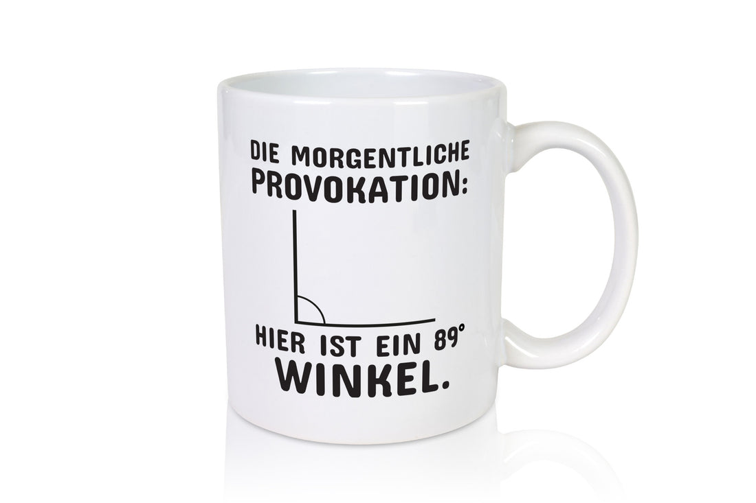 Morgentliche Provokation | Morgenmuffel Tasse Humor lustiger Spruch Geschenk