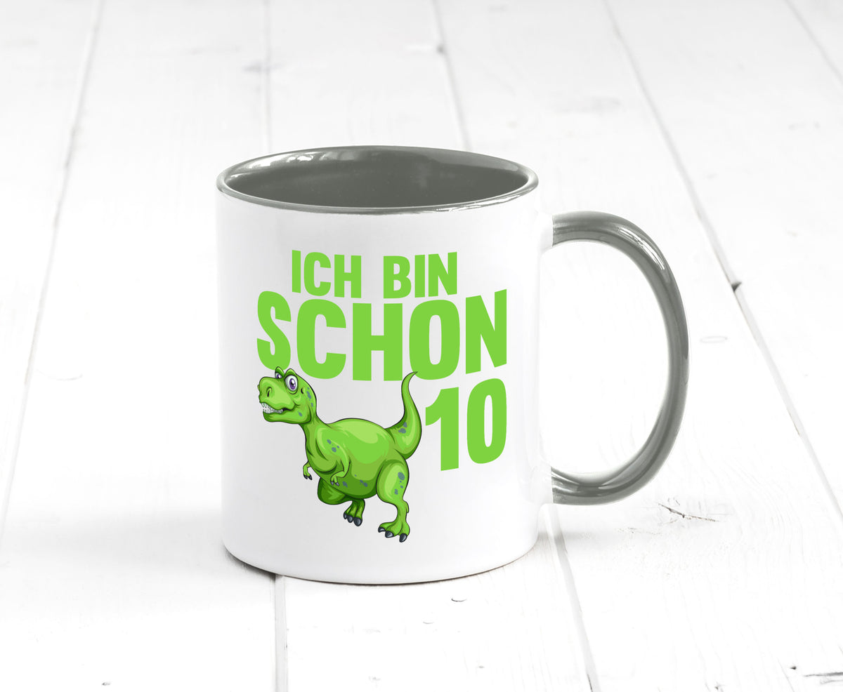 10. Geburtstag | 10 Jahre Dino Dinosaurier Geschenk Geschenkidee lustiger Tasse