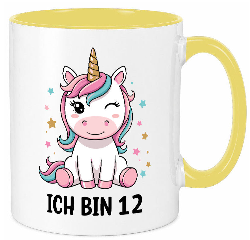 12. Geburtstag | 12 Jahre Einhorn Mädchen lustig Geschenkidee Geschenk Tasse