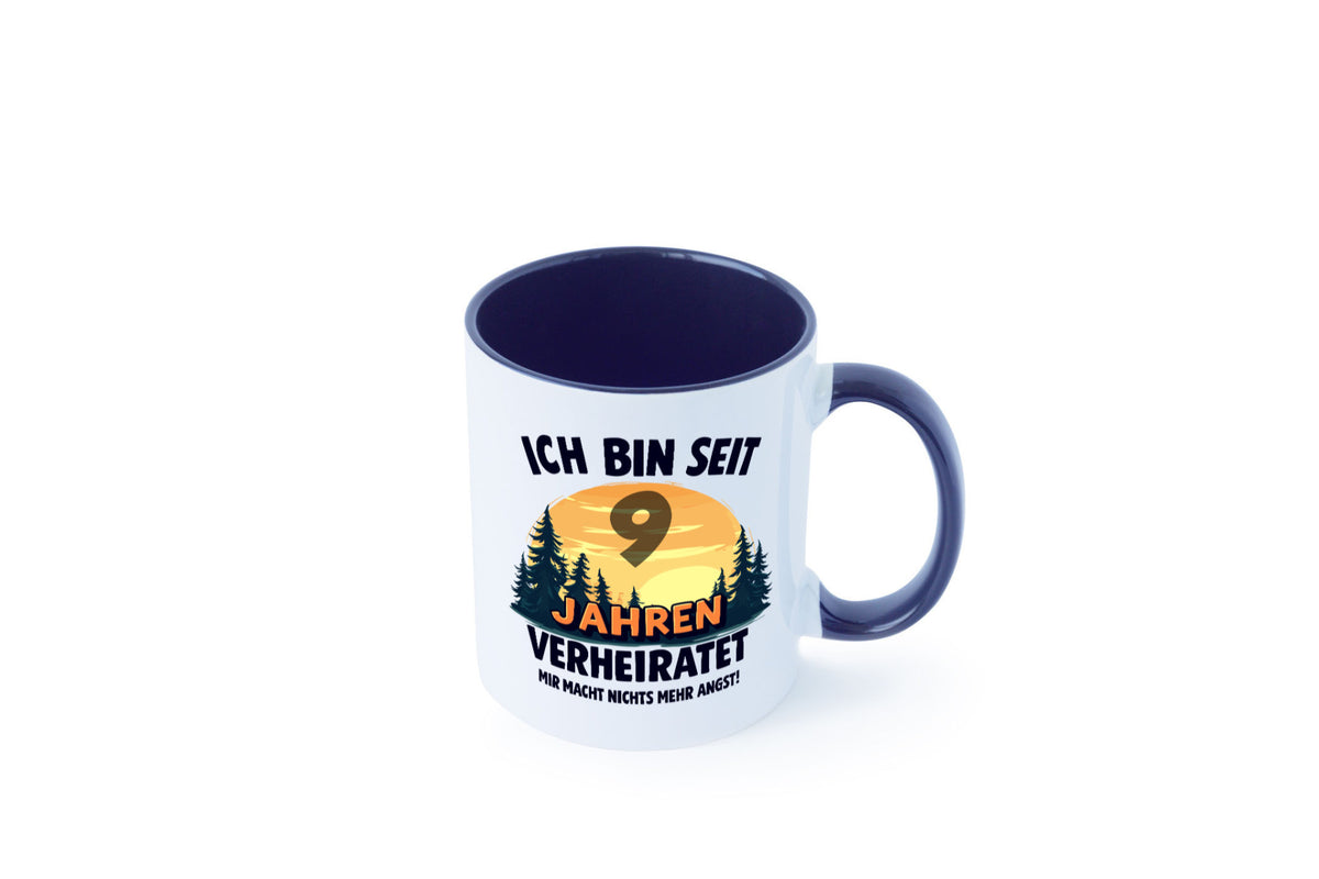 Ich bin Verheiratet | 9. Hochzeitstag Ehepaar v2 Geschenkidee Humor Tasse