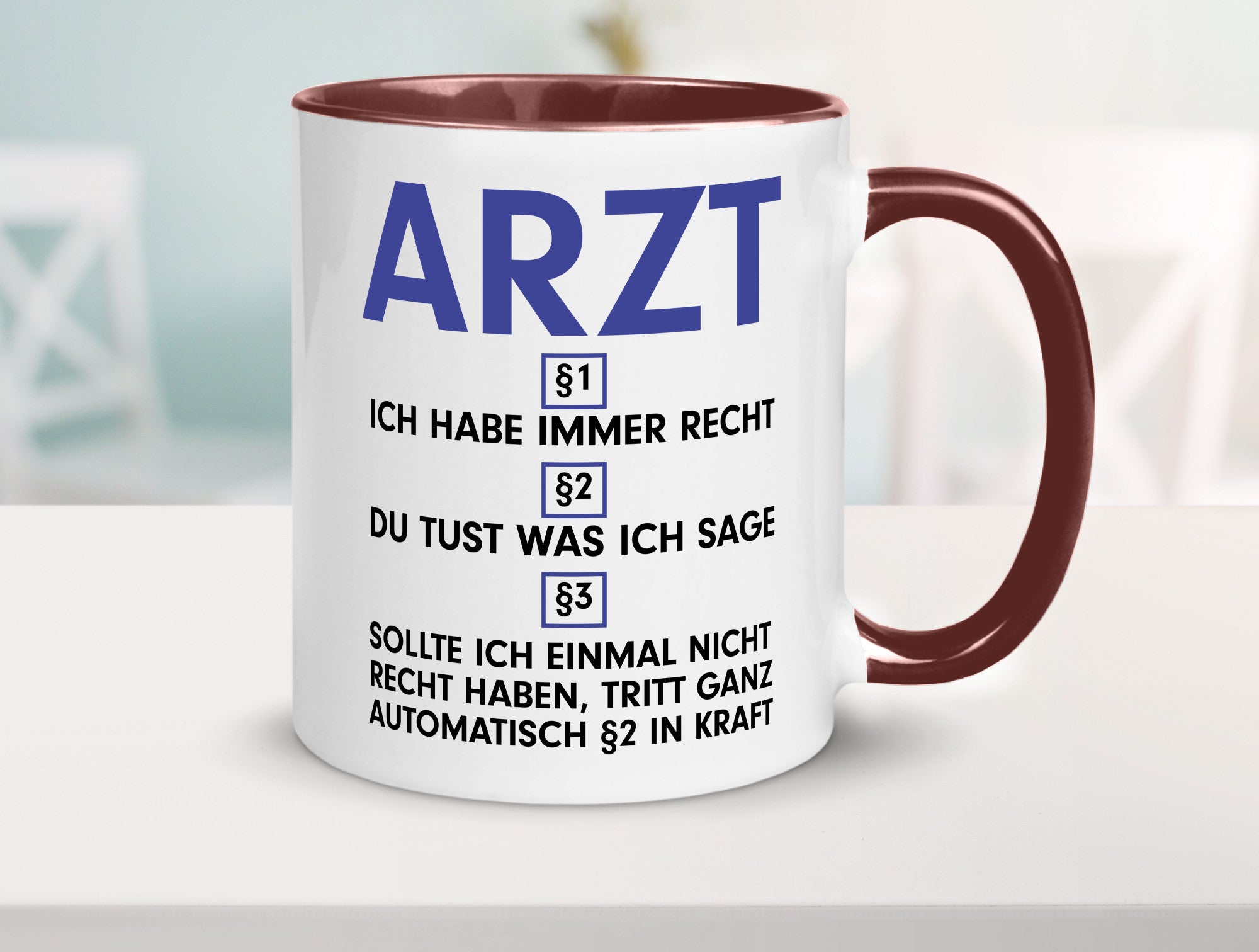 Ich habe immer Recht Arzt | Medizin Doktor Facharzt v2 Humor Geschenkidee Tasse