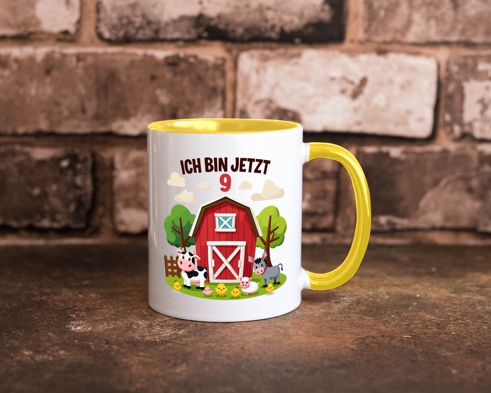9. Geburtstag | 8 Jahre Bauernhof und Tiere Humor Geschenkidee Tasse