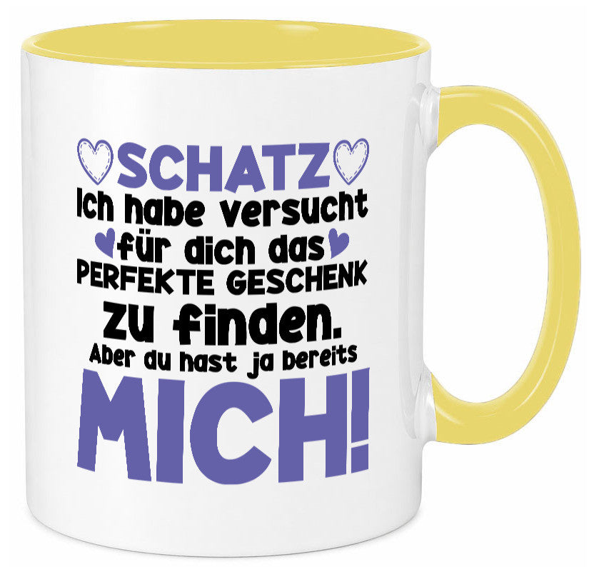 Schatz | Liebe Valentinstag Freund Freundin Herz Geschenkidee Humor Tasse