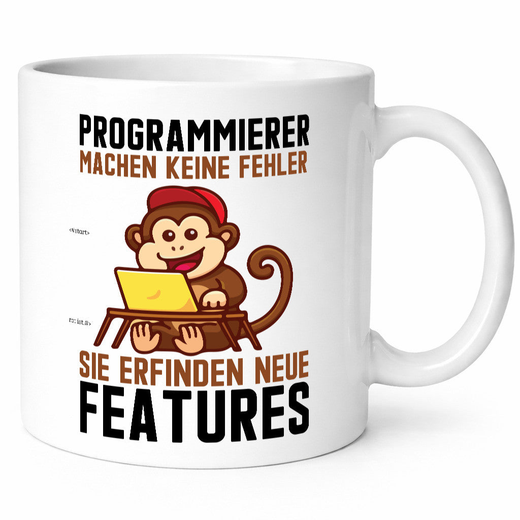 Programmierer machen keine Fehler | Features Affe am PC Geschenk Humor
