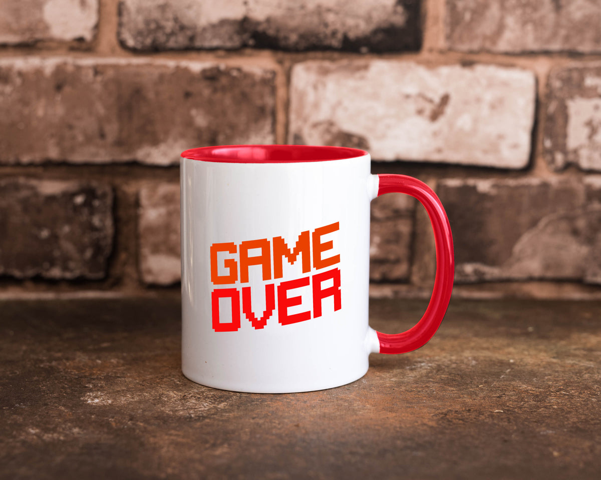 Game Over | Gamer Zocker Retro PC Nerd Pixel Geschenkidee Humor Tasse