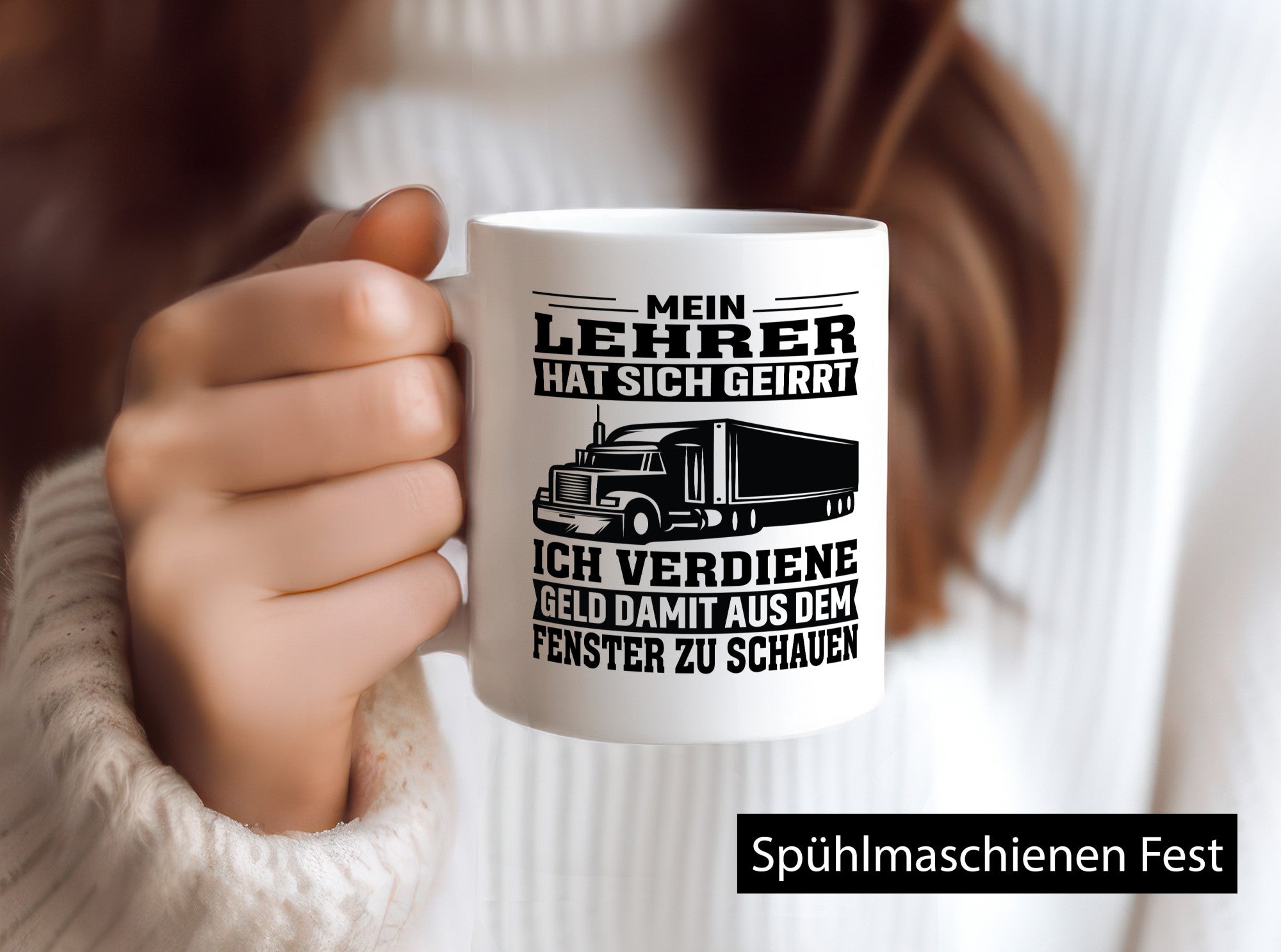 Lehrer hat sich geirrt | LKW Geschenk Humor Geschenkidee lustiger Spruch Tasse