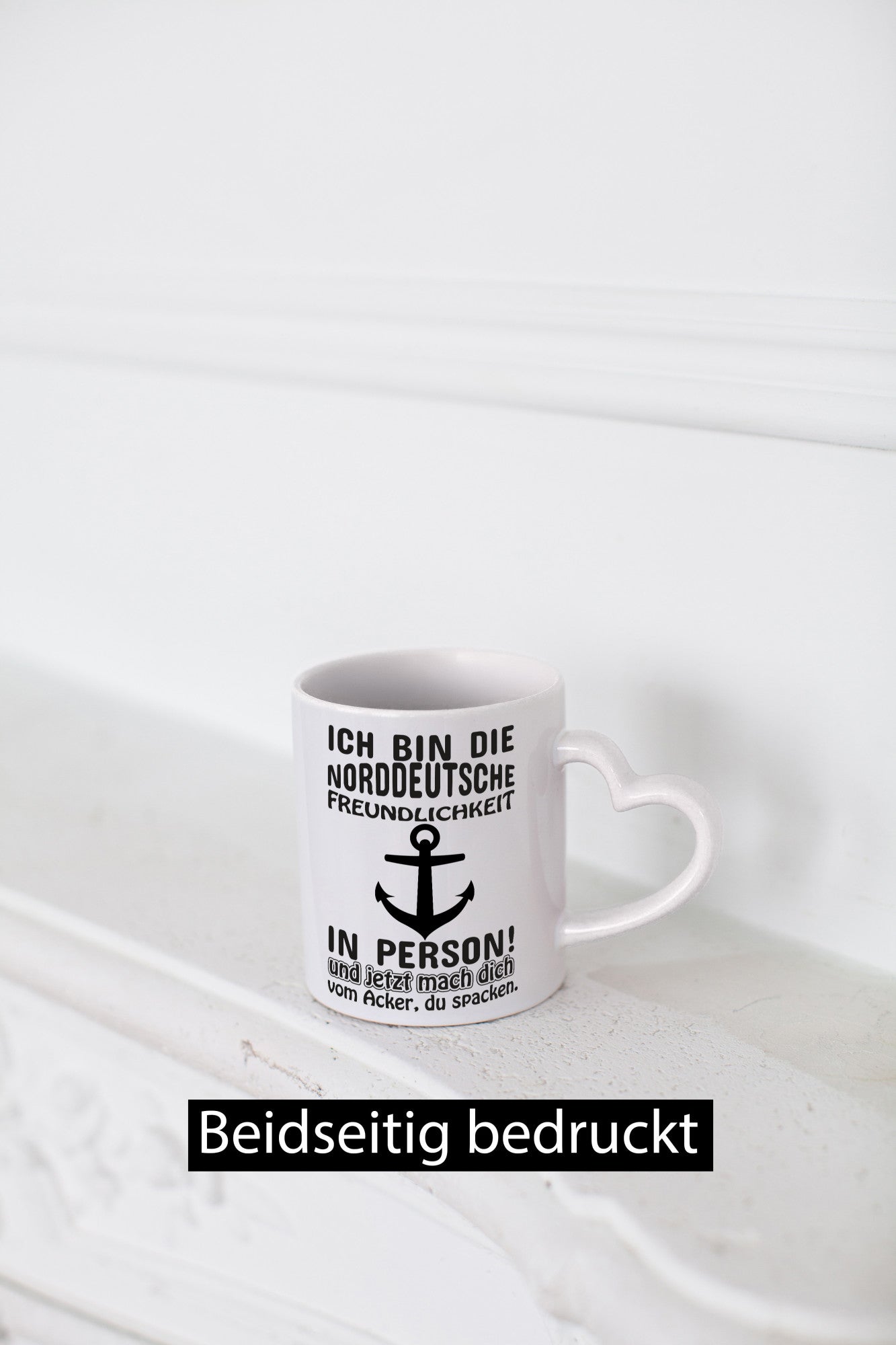 Norddeutsche Freundlichkeit | Spruch Tasse Anker lustiger Geschenk Humor