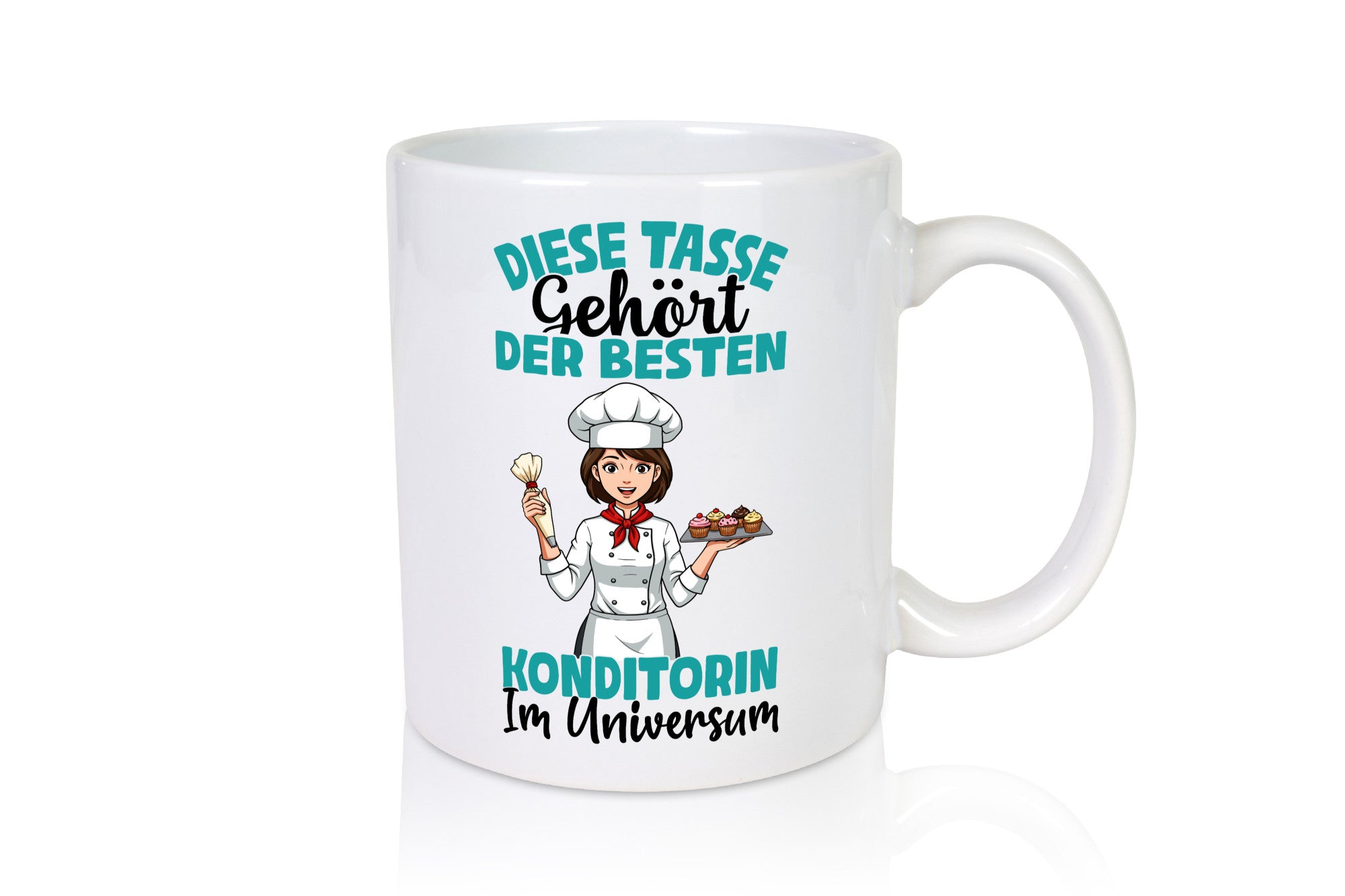 Im Universum: Konditorin | Konditorei Geschenkidee Humor Tasse