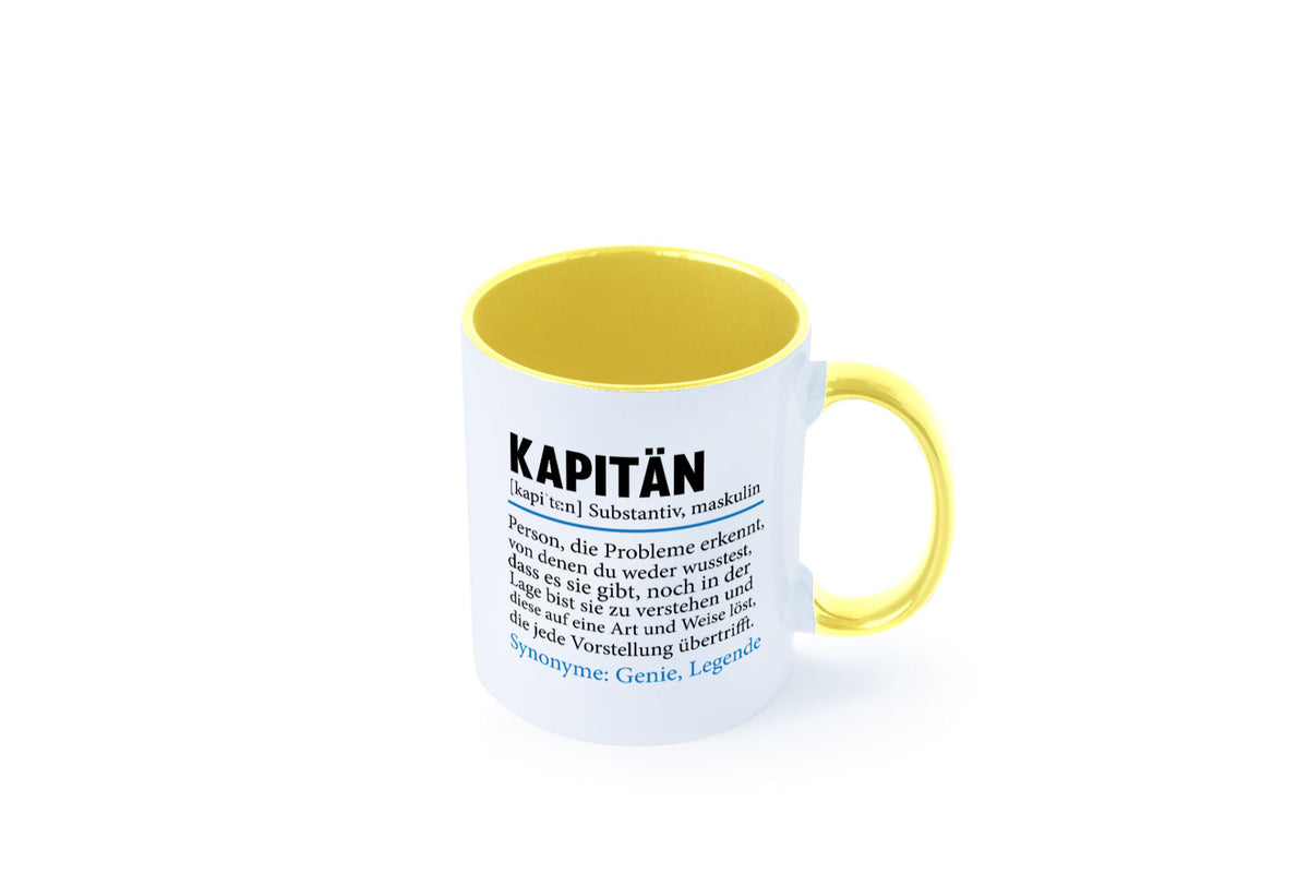 Kapitän | Spruch lustig Schiffskapitän Schiff Geschenk Humor Geschenkidee Tasse