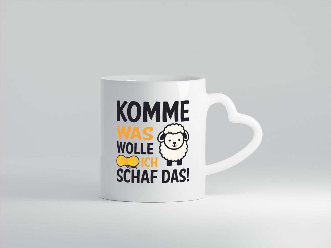 Komme was wolle, ich schaf das | Wolle Humor Geschenkidee Tasse