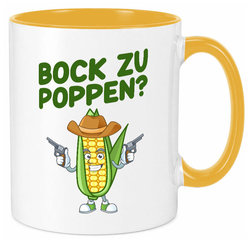 Bock auf Poppen | Mais Lustig Geschenk Humor Geschenkidee lustiger Spruch Tasse