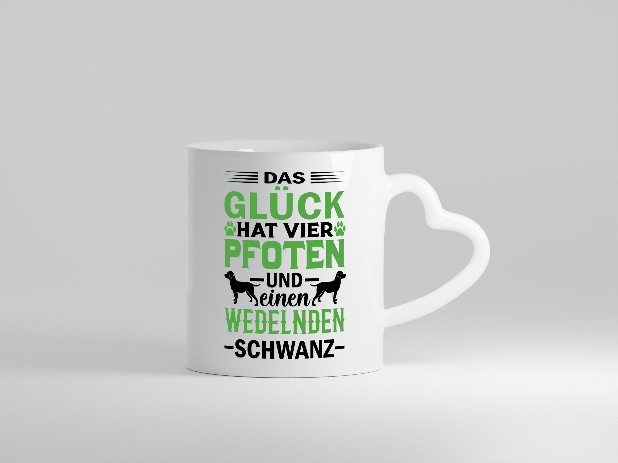 Das Glück hat 4 Pfoten | Hundeliebhaber Ich liebe Hunde Geschenk Tierliebhaber