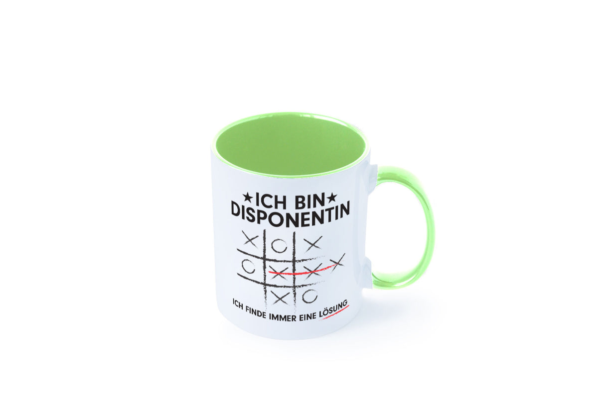 Lösung finden: Disponentin | Zuteilerin v2 lustiger Spruch Geschenk Humor Tasse