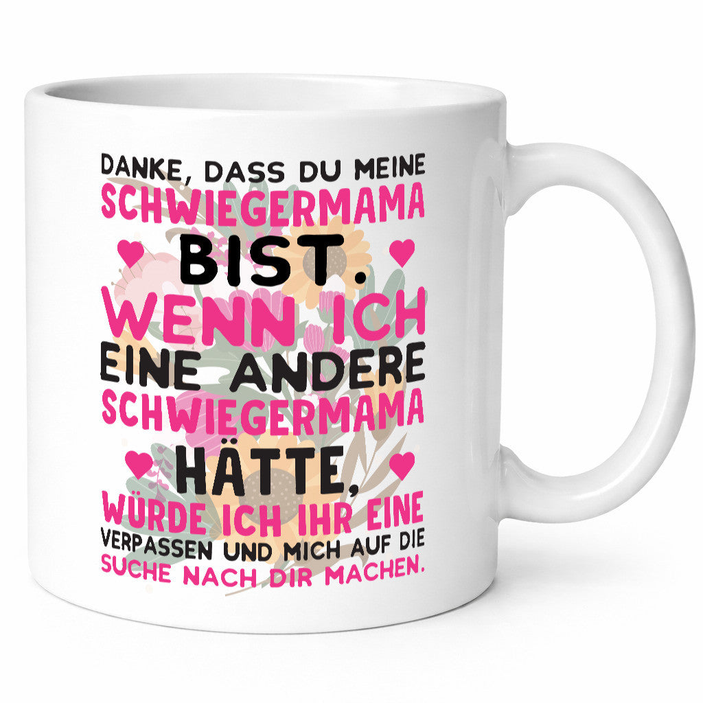 Danke Schwiegermama | Schwiegermutter Tasse Spruch lustig Familie Geschenkidee