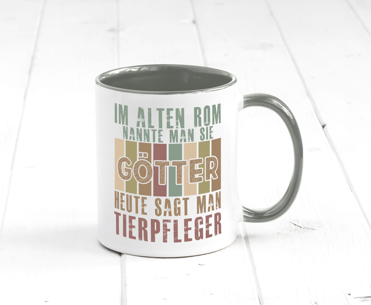 Heute sagt man: Tierpfleger | Pflegeberuf Tierheim lustiger Spruch Geschenk Tasse