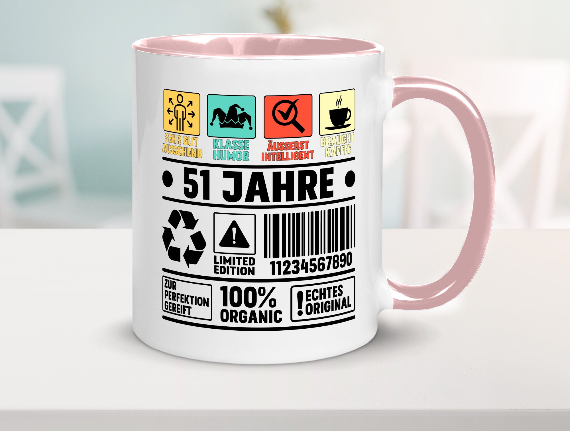 51. Geburtstag | 51 Jahre Humor Limited Edition Geschenkidee Tasse