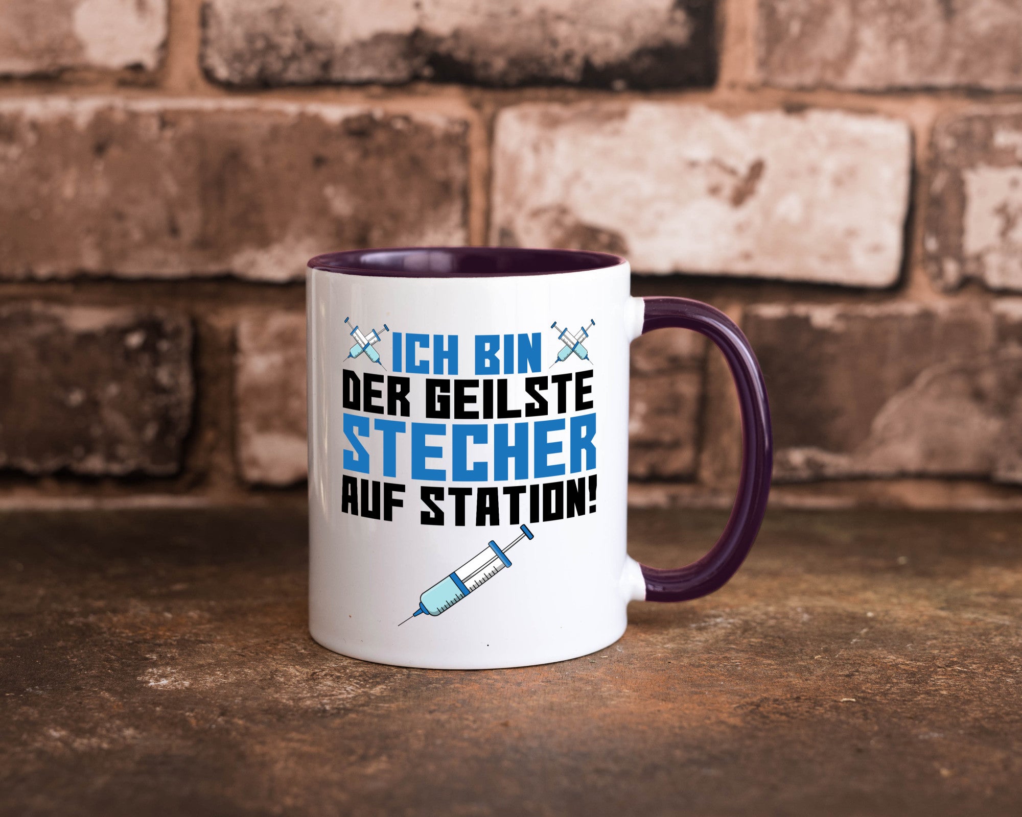 Ich bin der geilste Stecher | Pfleger Arzt Spritze lustig Humor Geschenkidee