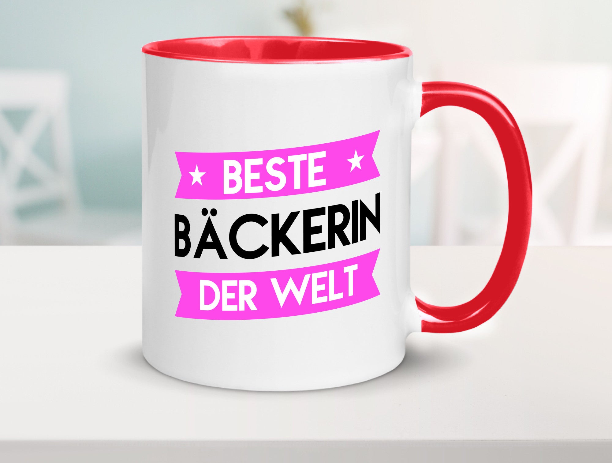 Beste Bäckerin | Bäckerei Frauen Backen lustig Humor Geschenkidee Geschenk Tasse