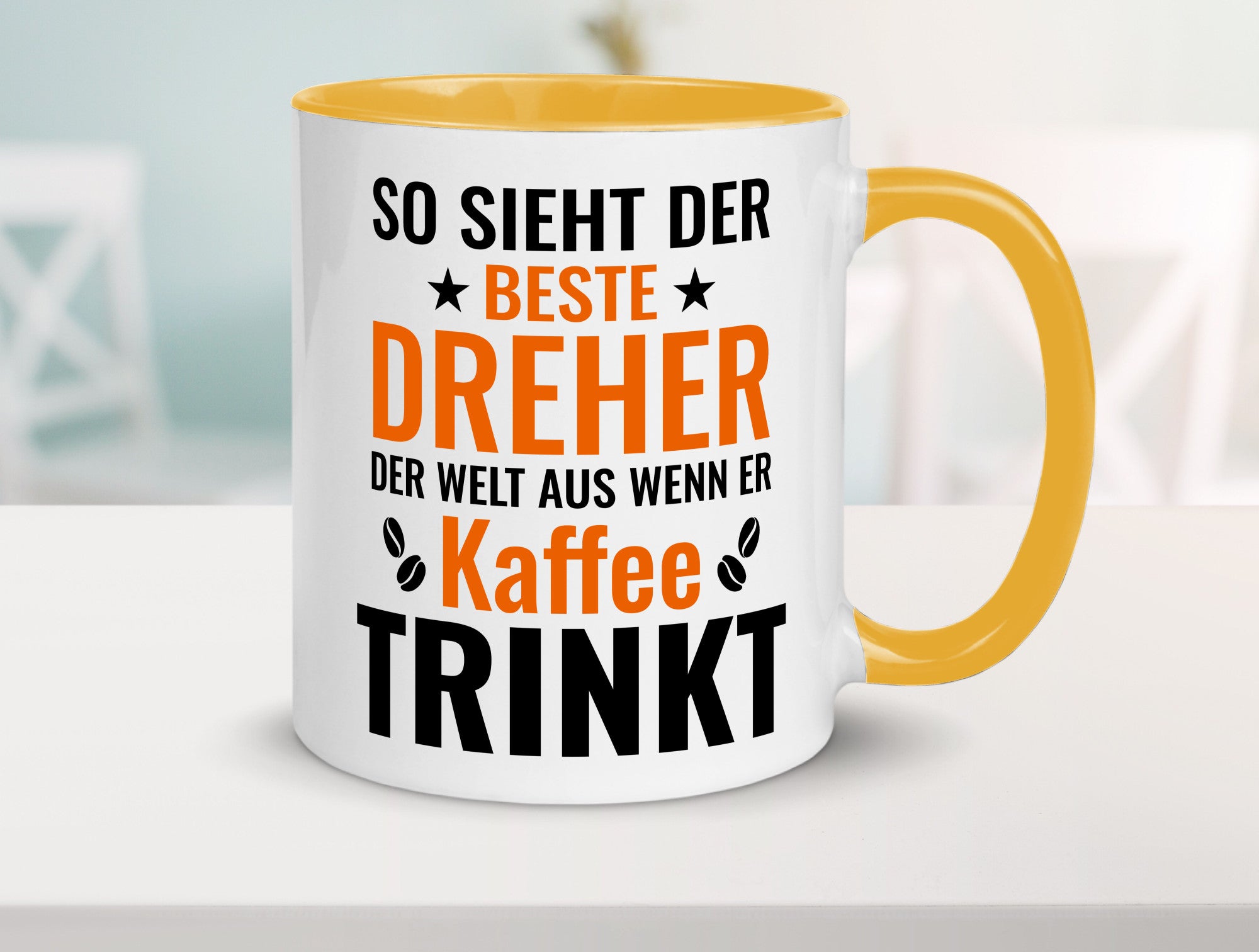 Kaffee trinkt: Dreher | Fräser Geschenkidee Humor Tasse