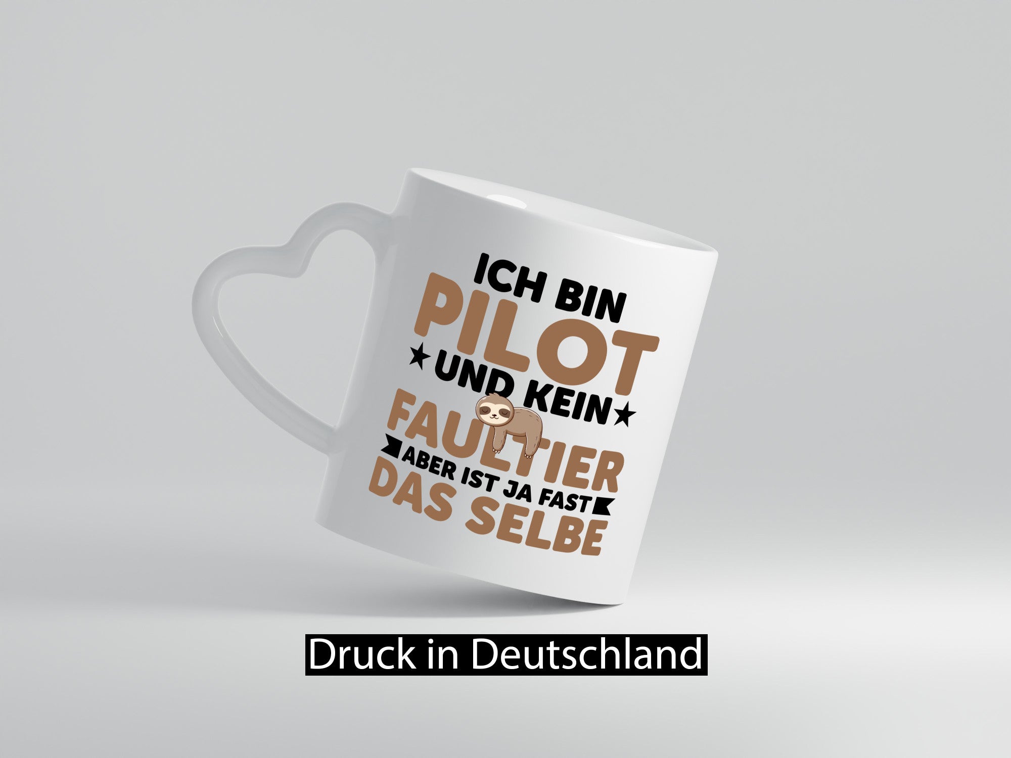 Ich bin kein Faultier: Pilot | Flugzeug Piloten v2 Geschenk Tierliebhaber Humor