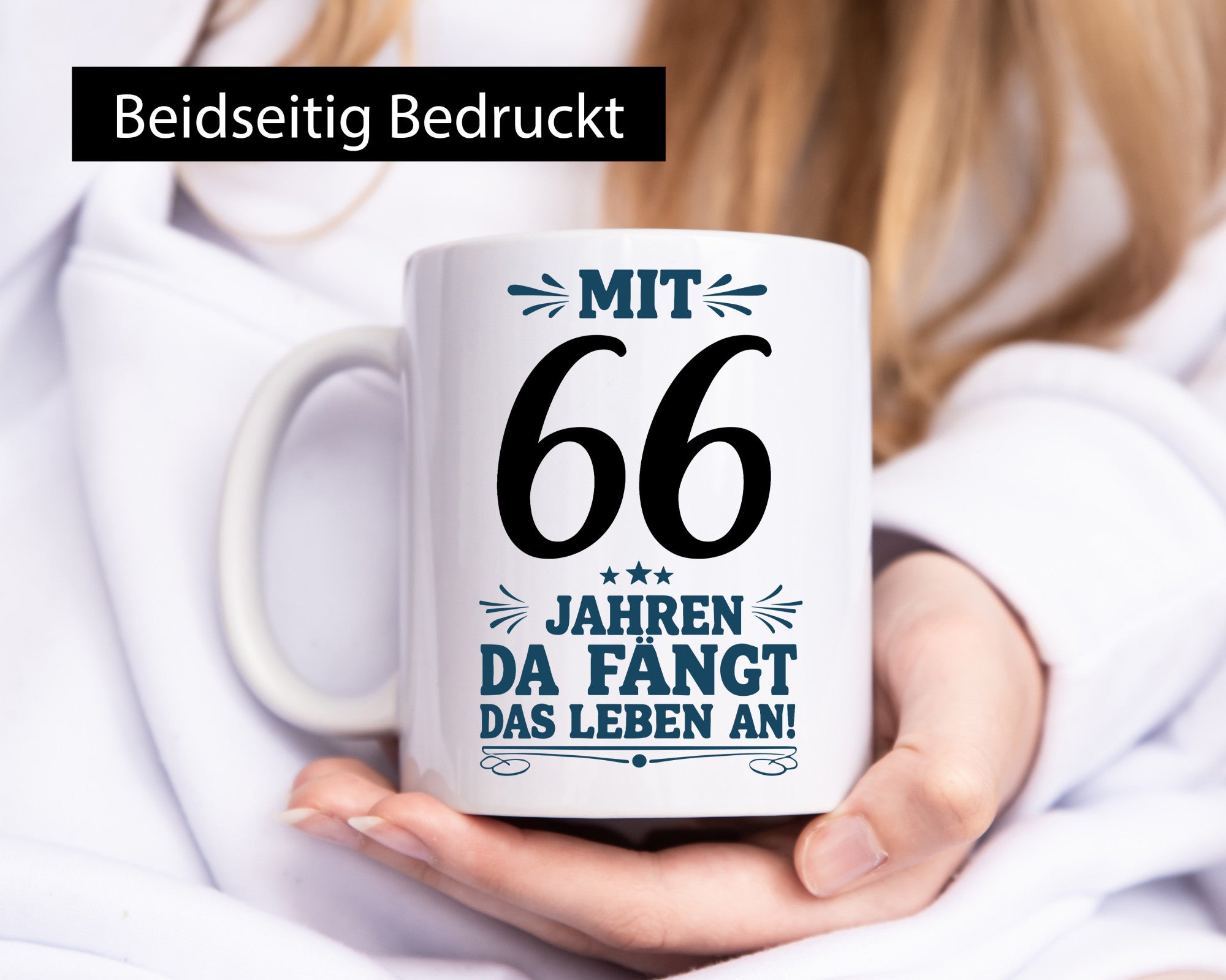Mit 66 Jahren fängt das leben erst an | 66. Geburtstag v2 Geschenkidee Humor