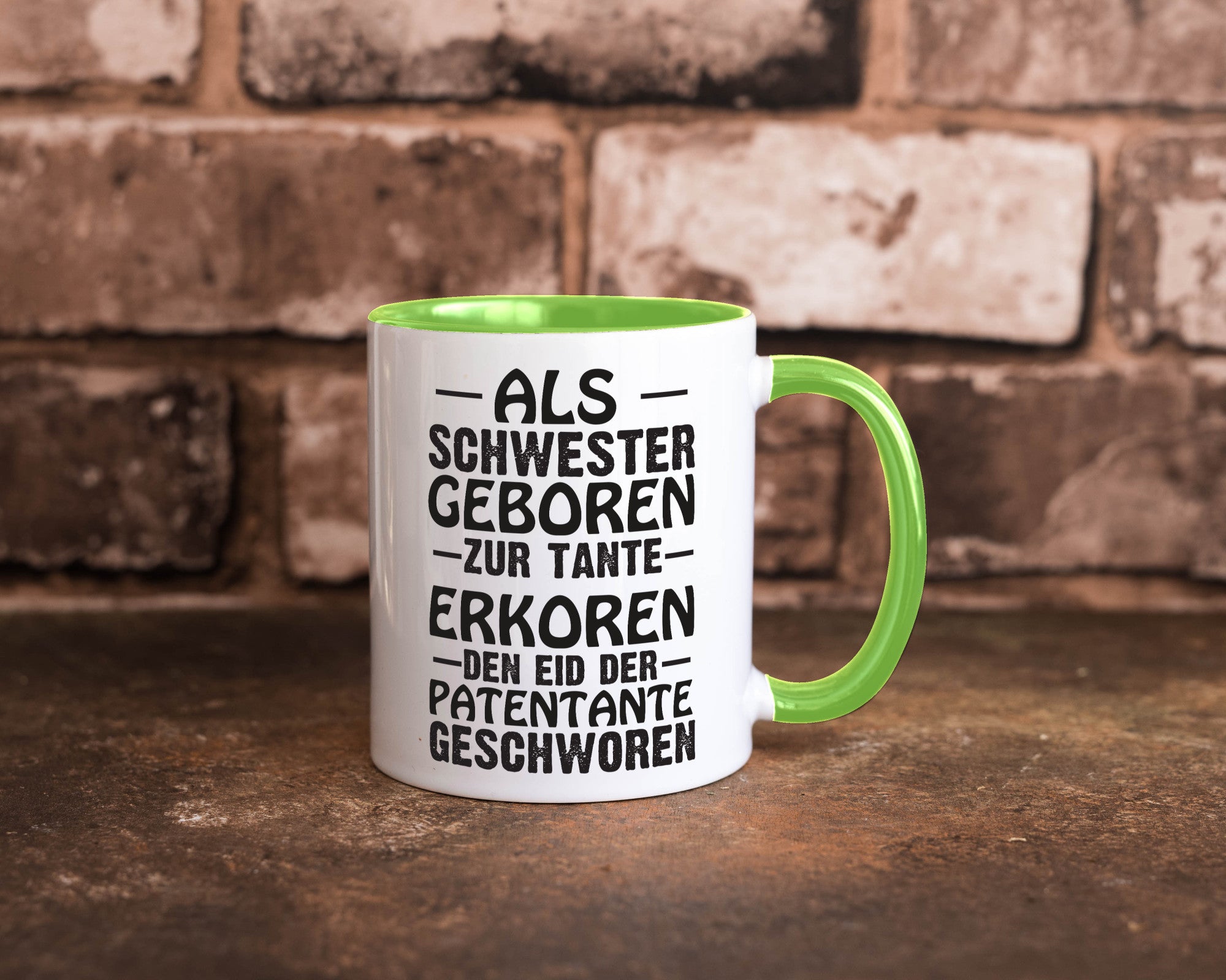 Eid der Patentante | Tante Tasse Schwester Humor lustig Geschenkidee Geschenk