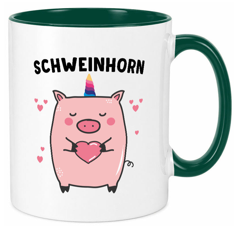 Schweinhorn lustig Humor Geschenkidee Geschenk Tasse