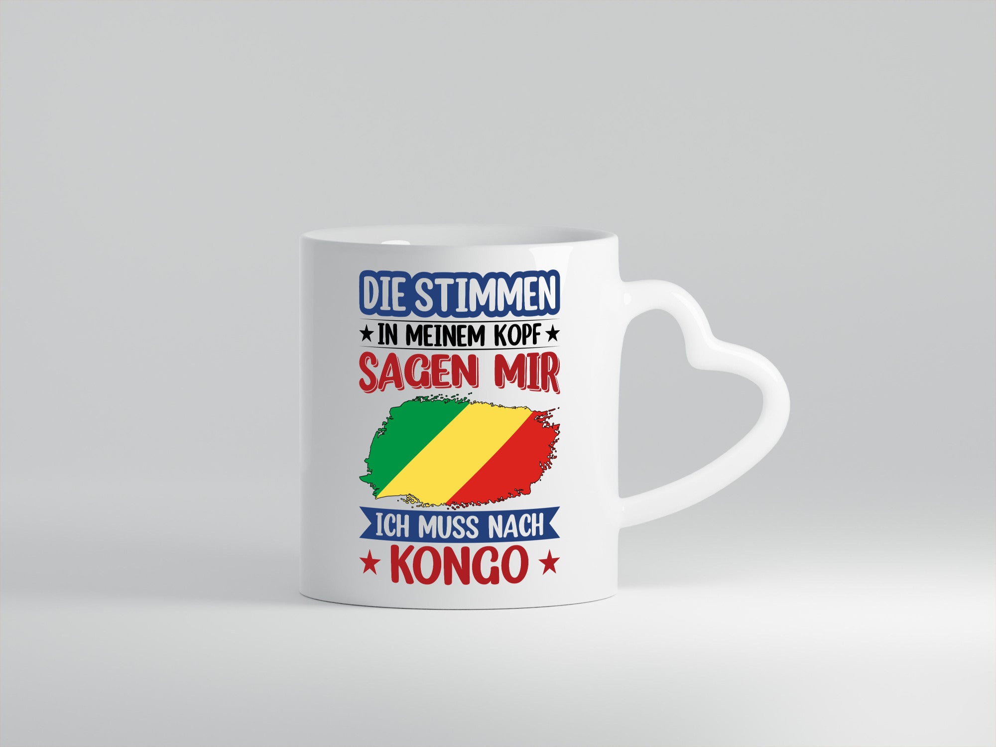 Kongo | Urlaub Stimmen in meinem Kopf Traumland Humor Geschenkidee Tasse