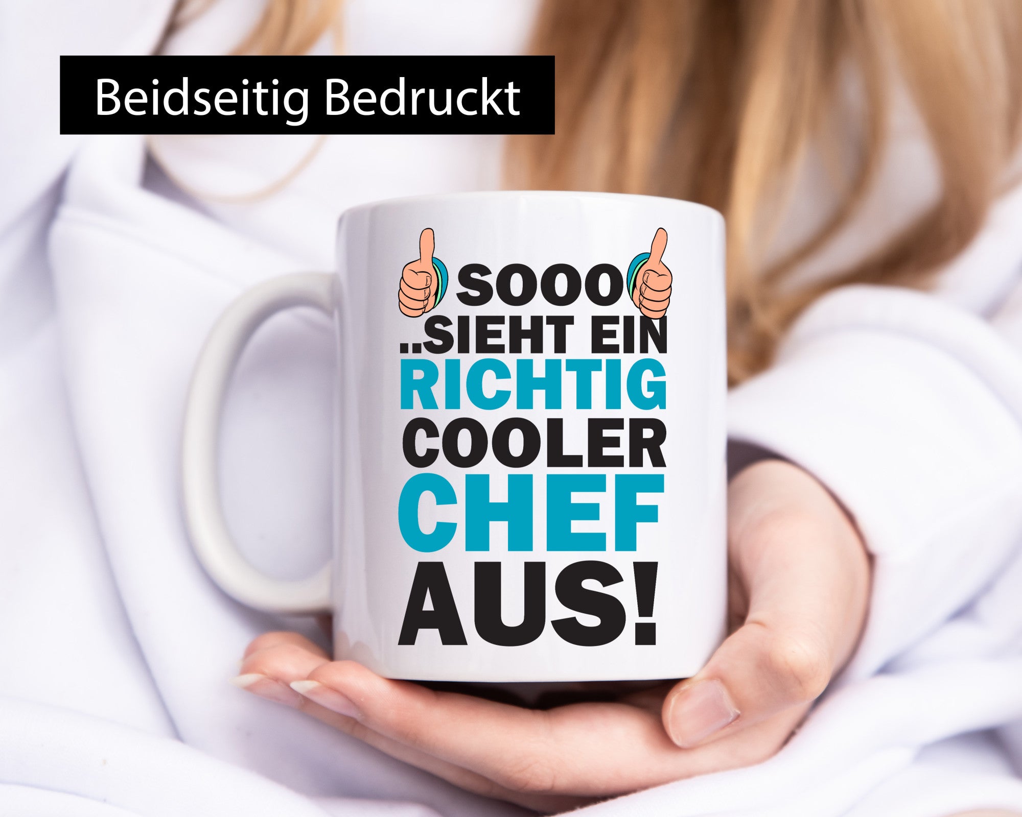 Richtig cooler Chef | Büro Arbeitgeber Mitarbeiter lustiger Spruch Geschenk