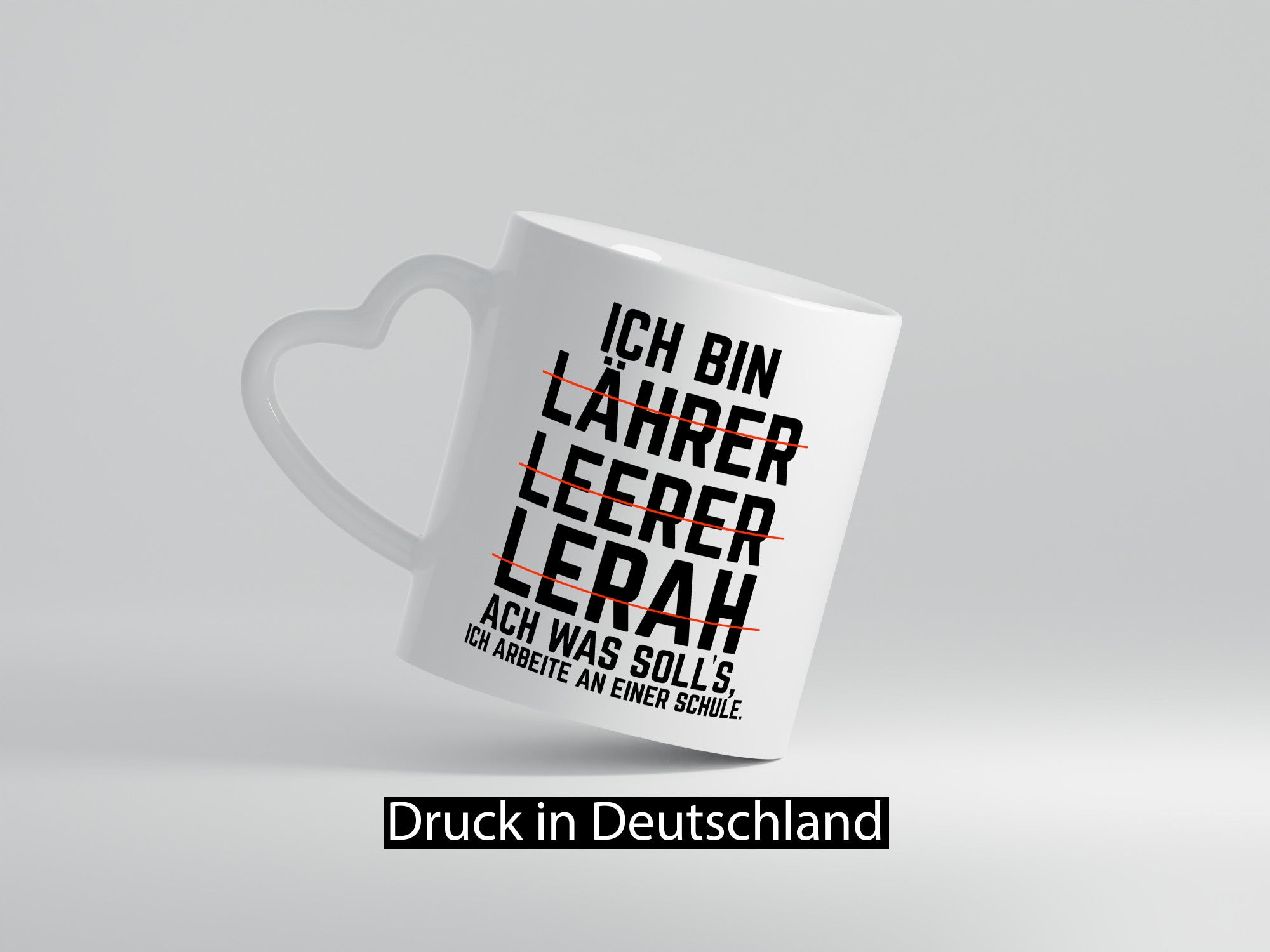 Ich bin Lehrer und arbeite an einer Schule Geschenkidee Arbeit Kollegen Büro